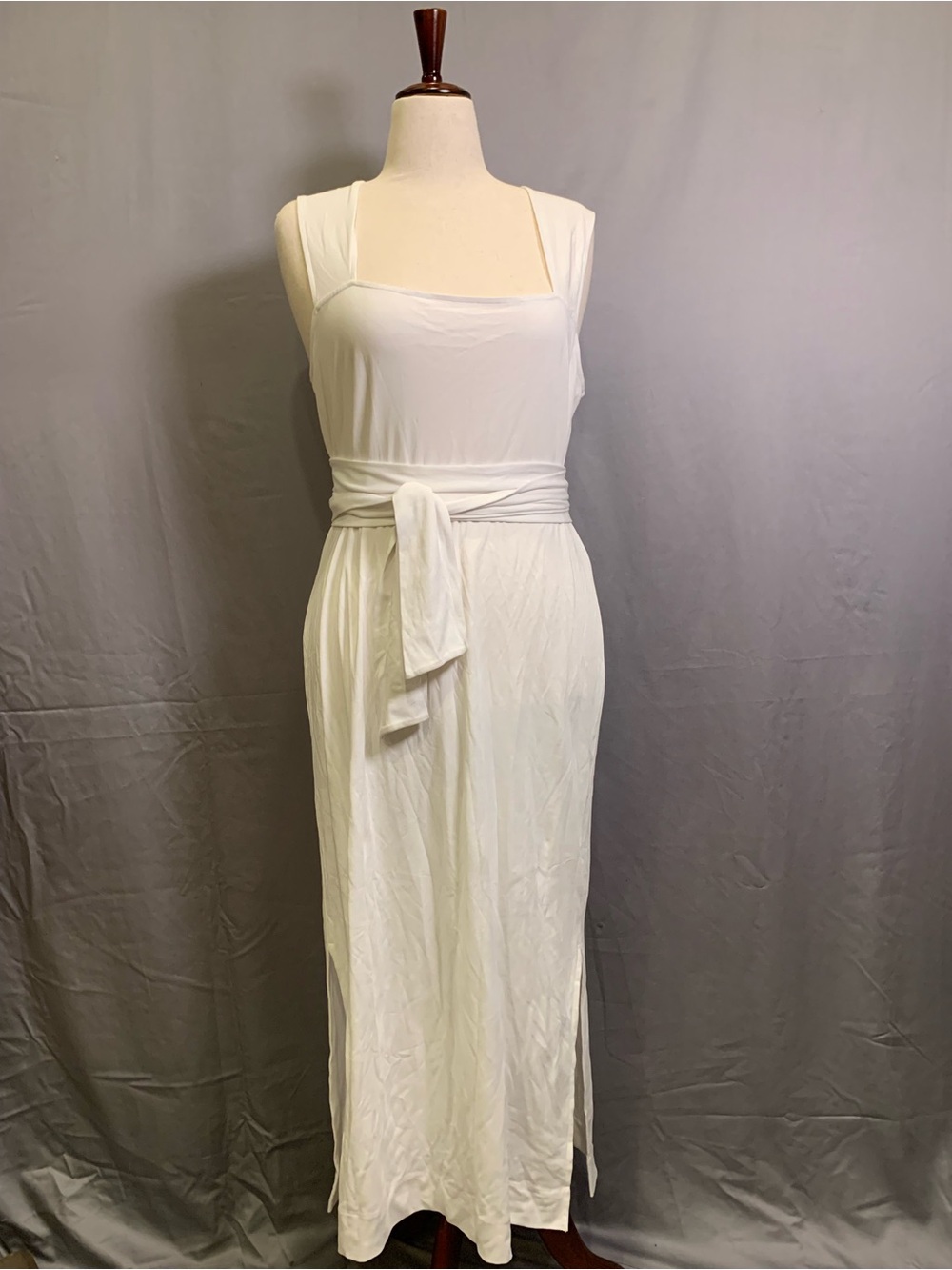 Vince White Pima Cotton Maxi Dress, Size L